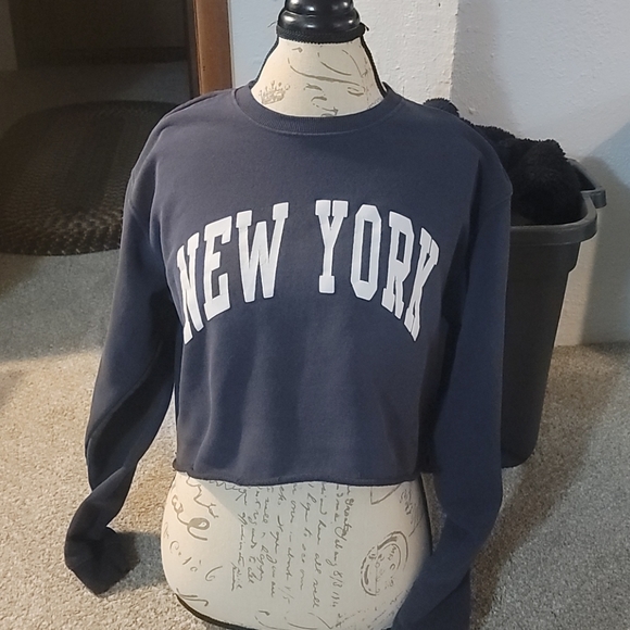 Charlotte Russe Tops - New York Cropped Sweater